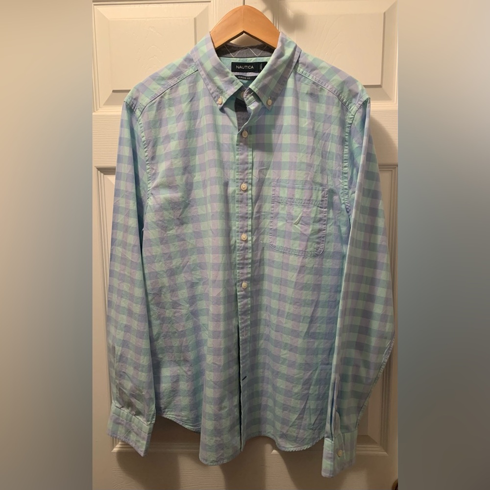 Nautica Mens Button Down Shirt